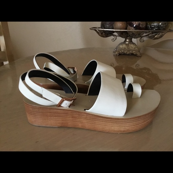 TIBI Janie Calf Leather Platform Sandals sz.38 - Picture 4 of 9